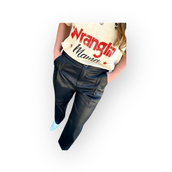 Zenana Faux Leather Pants - Picture 2 of 8